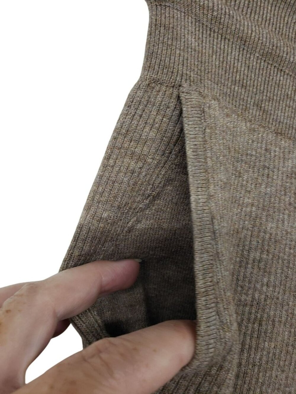 Uniqlo Washable Ribbed Knit Trousers Wide Leg Lounge Sweat Pants XS - Picture 6 of 9